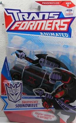 TRANSFORMERS Animated Deluxe Figure Electrostatic Soundwave