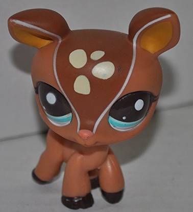 Littlest Pet Shop Deer #2499 (Brown) - (Retired) Collector Toy - Lps Collectible Replacement Single Figure - Loose