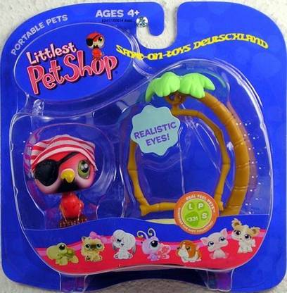 Littlest Pet Shop Pets On The Go Figure Parrot With Swing