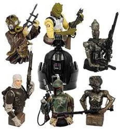 STAR WARS Bounty Hunter Bust-Ups Box Set