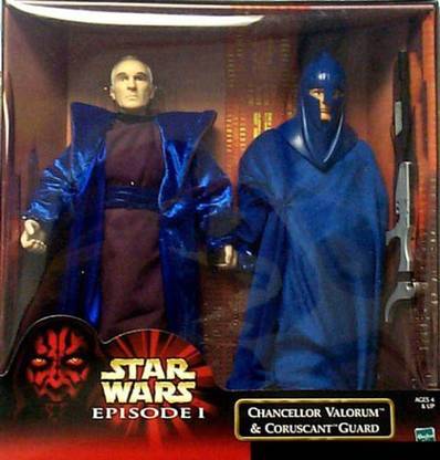STAR WARS Episode 1 12 Inch Exclusive Chancellor Valorum & Coruscant Guard By