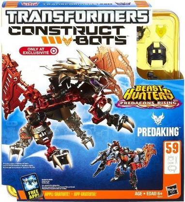 Construct A Bots Transformers, Construct-Bots, Beast Hunters: Predacons Rising, Exclusive Predaking Building Set