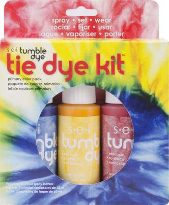 Sei Tumble Dye Craft & Fabric Tie - Dye Kit 2Oz 3 Per Package - Primary