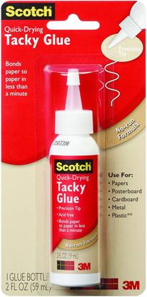 3M Scotch Quick Dry Tacky Glue 2Oz