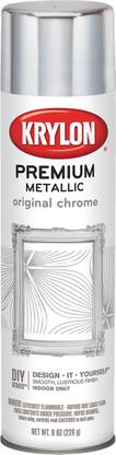 Krylon Metallic Spray Paint 8Oz - Original Chrome