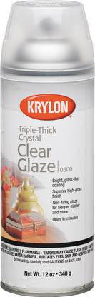 Krylon Triple Thick Clear Glaze Aerosol Spray 12Oz