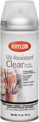 Krylon Uv - Resistant Acrylic Coating Aerosol Spray 11Oz - Matte