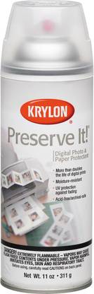 Krylon Preserve - It Digital Photo & Paper Protectant Aerosol Spray - Gloss 11Oz