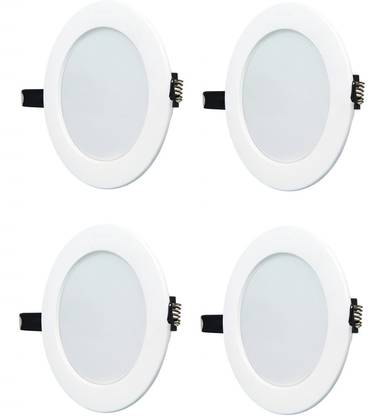 PHILIPS 10w round white 6500k led ceiling panel pack of-04 Downlighter Ceiling Lamp