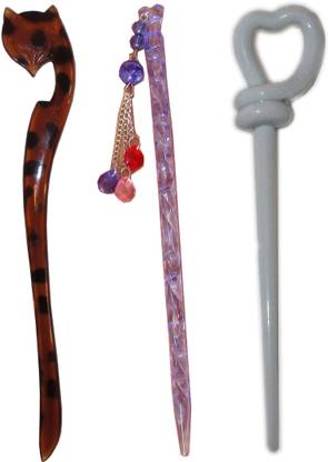 KRISHNA Combo of Multi Color Juda Sticks Bun Stick
