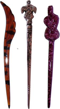KRISHNA Combo of Multi Color Juda Sticks Bun Stick