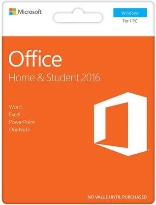 MICROSOFT Office 2016 Home and Student Retail Key Brand New Sealed in Box (No CD/DVD)