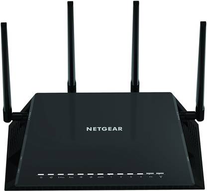 NETGEAR r7800-100ins Wireless Router 2.4 GHz 2530 Mbps Wifi Speed Single Band External Antenna ADSL (Telephone)