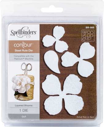 Spellbinders Contour Steel Rule Die - Layered Blooms