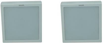 PHILIPS 12w square white 6500k surface led panel pack of-02 Recessed Ceiling Light Ceiling Lamp