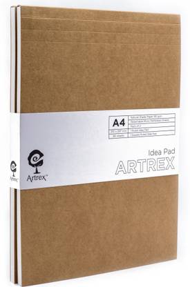 ARTREX IDEA A4 RULED + SQUARE NOTE PAD (PACK OF 2) A4 Note Pad RULED + SQUARE 80 Pages