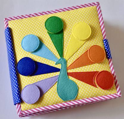 cubs and calves India - 8 Page Country Themed Quiet Book/ Busy Book/ Felt Book / Fabric Book