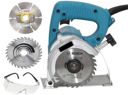 Eshopher Cutter Machine With 2PC BOSCH Blade 110MM Marble & Wood Cutting Machine Handheld Wood Cutter