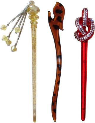 MAPPIC Combo of Multi Color Juda Sticks Hair Accessory Set