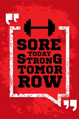 sore-today-strong-tomorrow Canvas Art
