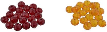 GOELX Crystal Swarovski Jewelry Making Beads Combo Pack of 200 (100 Each) - Pack 4