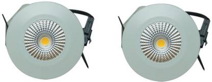 PHILIPS spot light 3w-round-clear yellow pack of-02 Recessed Ceiling Lamp