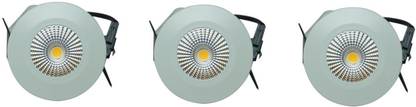 PHILIPS spot light 3w-round-clear white pack of-03 Recessed Ceiling Light Ceiling Lamp