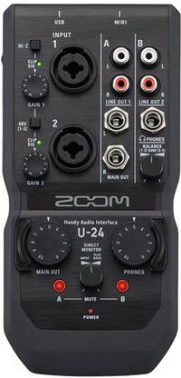 ZOOM U-24 2in/4out, Handy Audio Interface 6 Tracks Digital Multi-track Recorder