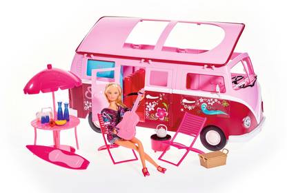 SIMBA STEFFI LOVE "HAWAII CAMPER" 29CM DOLL W/ FREE-WHEEL