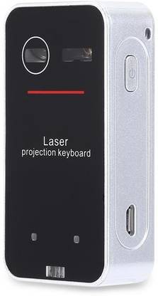 microware 3 in 1 Laser Virtual Laser (Black) Virtual Laser Standard Laptop Keyboard Compatible with Desktop, Laptop, Mac