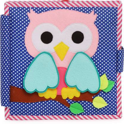 cubs and calves ULLU - The Pink Owlet - 8 Page Quiet Book / Busy Book/ Felt Book/ Fabric Book