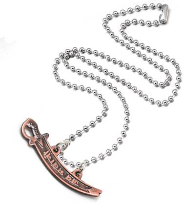 Shiv Jagdamba Chhatrapati Shivaji Maharaj Jay Shivaji Jay Bhavani Sword Locket With Chain Zinc, Alloy Pendant Set