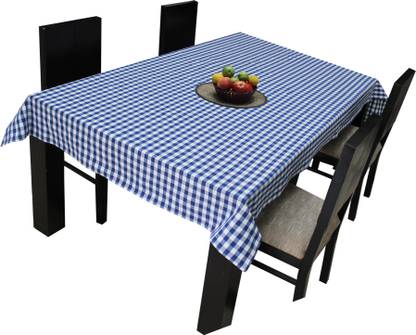 AIRWILL Self Design 4 Seater Table Cover