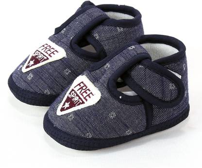 VLS LIFESTYLE (0-12 M) Denim SQUARE PRINT Booties