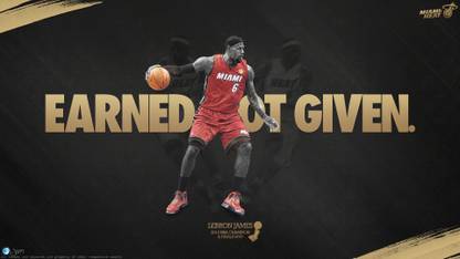 Akhuratha Poster Sports Miami Heat Basketball HD Wallpaper Background Fine Art Print