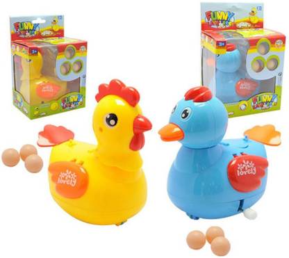 Reyansh Collection Egg Laying Hen Duck Toy With Eggs For Kids