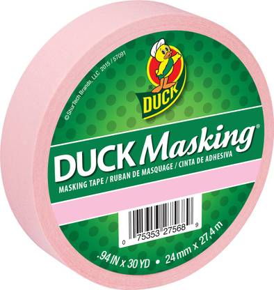 Shurtech Duck Masking Tape 0.94"X30 Yard - Light Pink