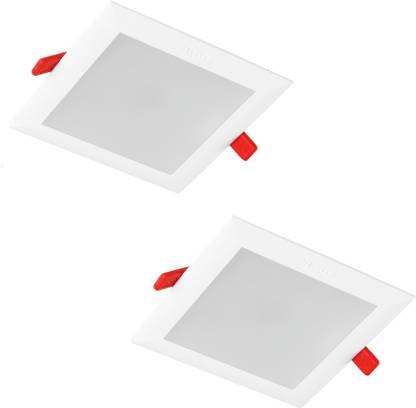 HAVELLS trim 15w square white led ceiling panel pack of-02 Recessed Ceiling Lamp