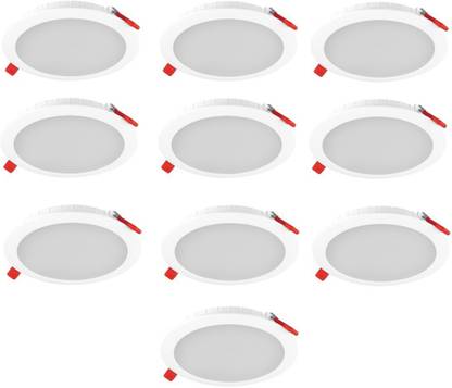 HAVELLS trim 10w round white led ceiling panel pack of-10 Downlighter Ceiling Lamp