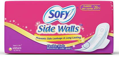 SOFY Side Walls - XL Dry (28 Count) Sanitary Pad
