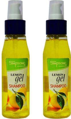 Simpsons LEMON Gel Shampoo specialized for scalp cleansing.