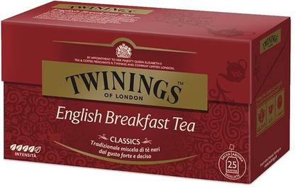 TWININGS English Breakfast Tea, 25 Tea Bags Tea Bags Box