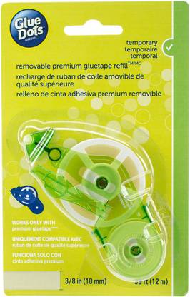 Glue Dots Tape Refill - Removable 0.375"X39' For 40901 Runner