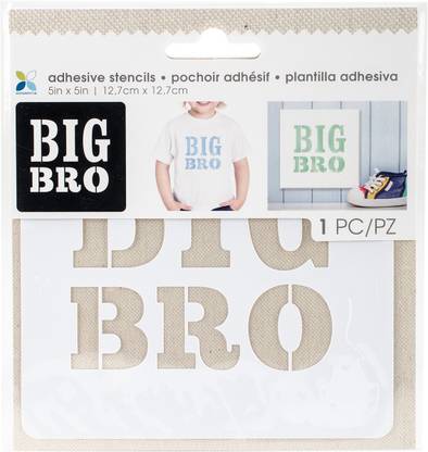 Momenta Adhesive Stencils 5"X5" - Big Bro