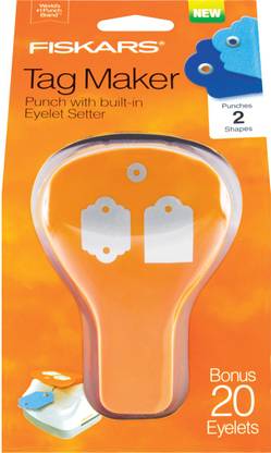 Fiskars Tag Maker 2 Punch - Standard/Scallop