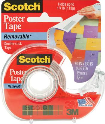 3M Scotch Removable Poster Tape - 0.75"X150"