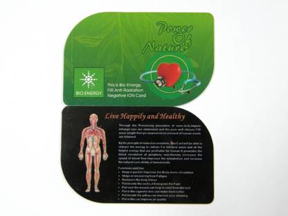 Bio ENERGY NEGATIVE ION CARD Anti-Radiation Card