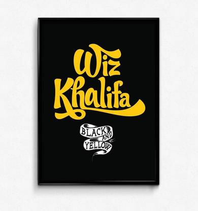 Wiz Khalifa Matte Poster, 12x18 inches Matte Print [HD Bright Art Print, Medium Size, Rolled Poster] Paper Print