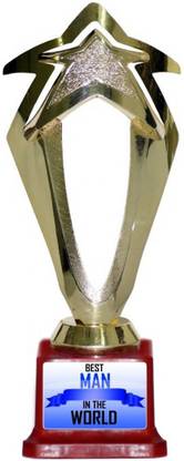 TheFlauntStore BEST MAN IN THE WORLD Trophy