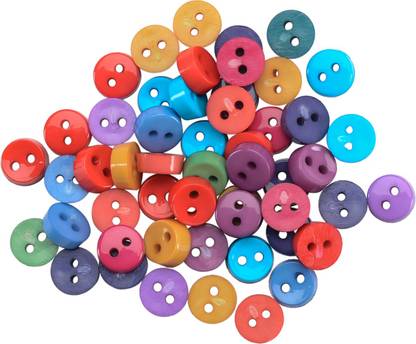 Jesse James Dress It Up Embellishments - Tiny Round Buttons - Gemtone
